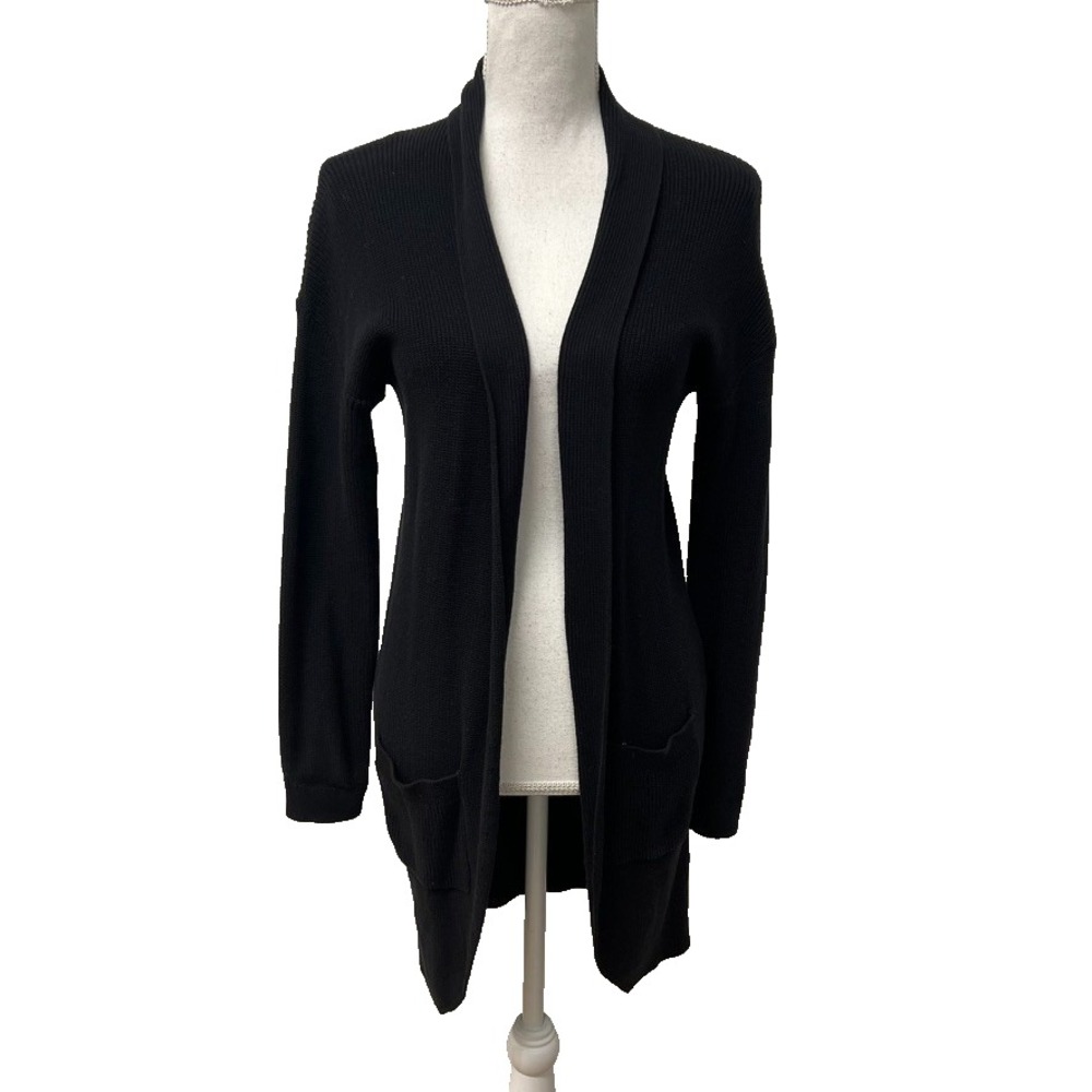 BP Cardigan Sweater Jumper Womens XXS Black‎ Mid Length Classic Normcore Basic